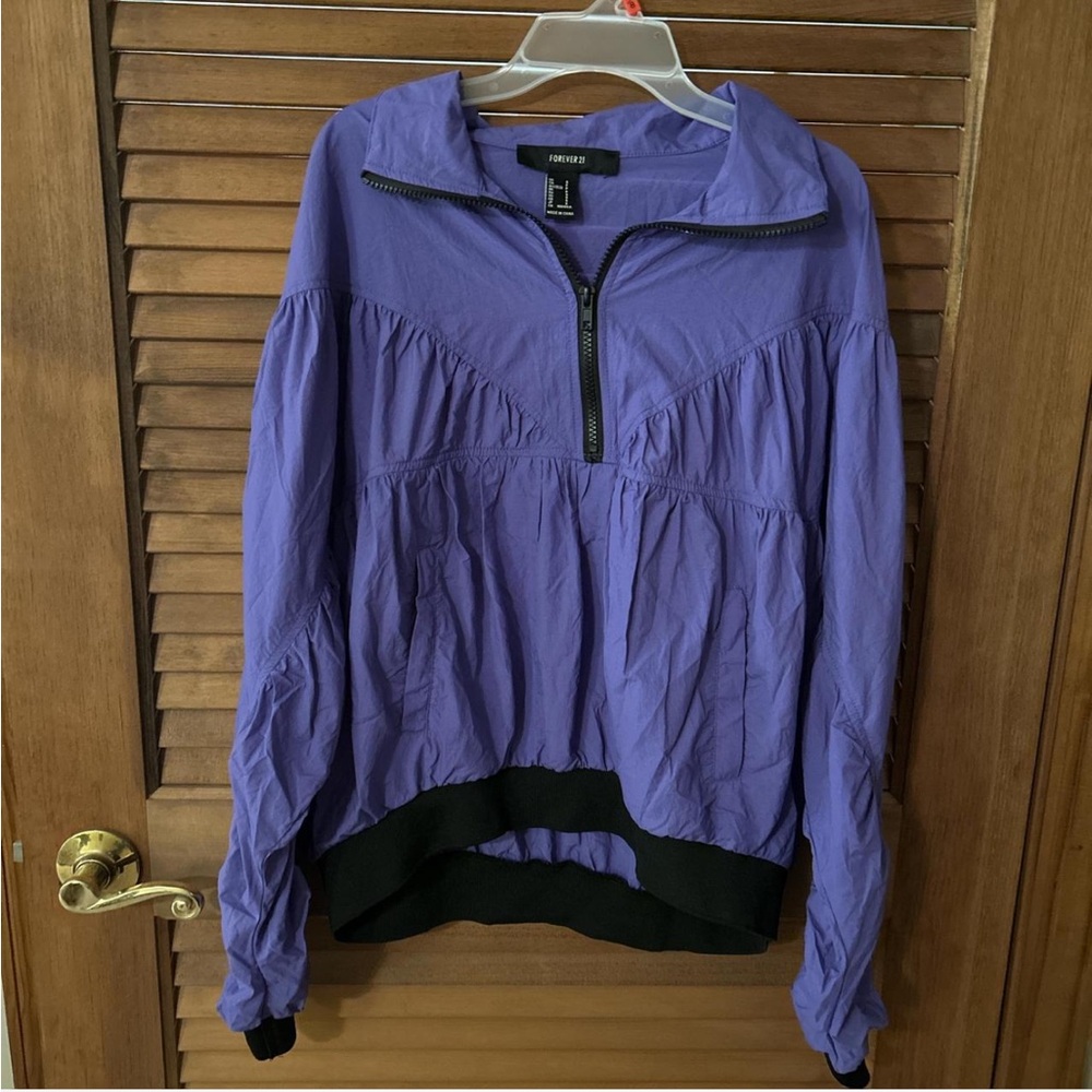 Forever 21 Lavender Zip-Up Jacket